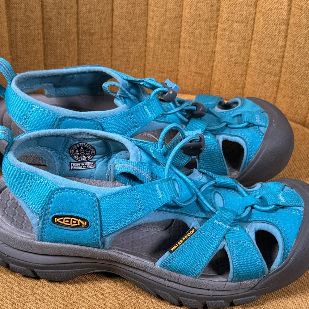 Keen Kids Teal and Gray Sandals - Picture 3 of 9